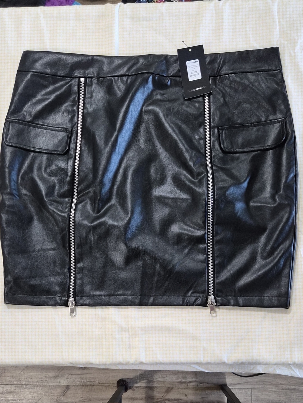 Fashion Nova/Cardi B Collab - Everybody Wanna Be This Mini Skirt - Black 3X
